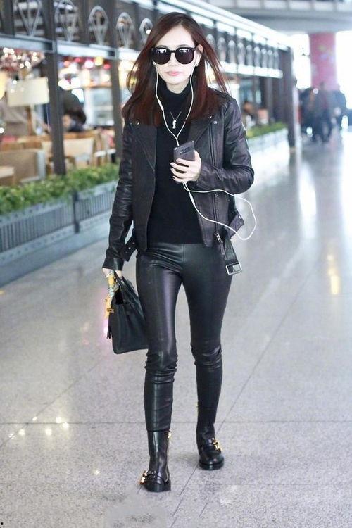 皮裤明星款,皮裤明星款，演绎街头风尚新篇章